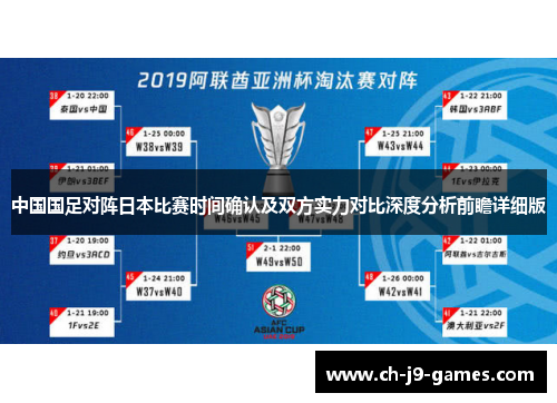 中国国足对阵日本比赛时间确认及双方实力对比深度分析前瞻详细版 中国国足对阵日本比赛时间确认及双方实力对比深度分析前瞻详细版