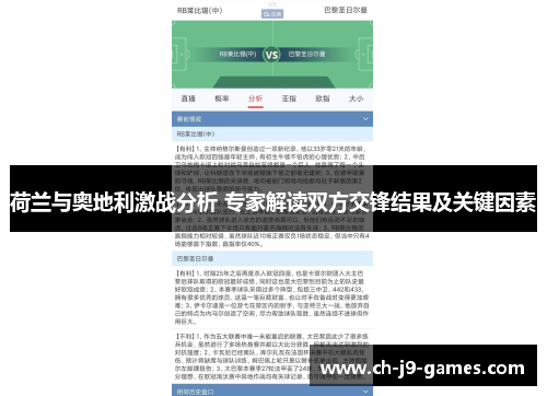 荷兰与奥地利激战分析 专家解读双方交锋结果及关键因素 荷兰与奥地利激战分析 专家解读双方交锋结果及关键因素